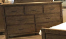 New Classic Furniture Galleon Dresser in Weathered Walnut
