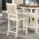 New Classic Furniture Prairie Point Counter Height Chair in White (Set of 2)