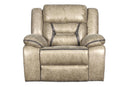 New Classic Furniture Roswell Swivel Glider Recliner in Pewter