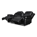FLYNN CONSOLE LOVESEAT W/ READING LIGHT- BLACK