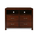 KENSINGTON MEDIA CHEST- BURNISHED CHERRY
