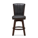 ASTIN 24" SWIVEL COUNTER STOOL-BLACK/CHERRY