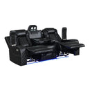 ORION SOFA W/ PWR FR & HR-BLACK
