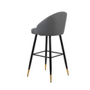 Oliver Gray Vegan Leather Bar Chair (2 Per Carton)