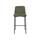 Erik Bar Chair W/ Black Metal Frame- Green (2 Per Carton)