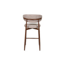Royce Counter Chair W/Walnut Metal Frame-Toast (2 Per Carton)