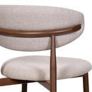 Royce Counter Chair W/Walnut Metal Frame-Toast (2 Per Carton)