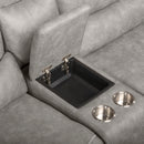 Kamari Laf Console Loveseat W/Dual Pwr Hr & Fr-Gray