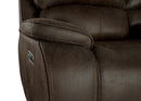 Brookings Console Loveseat W/Pwr Hr & Fr-Brown
