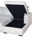 Bliss Raf Storage Chaise-Mist Gray