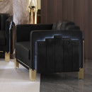 Empire Lighted Chair-Black