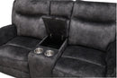 Park City Console Loveseat W/ Pwr Fr-Slate