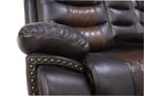 Nikko Console Loveseat W/Pwr Fr-Brown