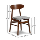 Morocco Dining Chair W/Light Gray Seat Cushion (2 Per Carton