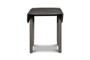Gia 3 Pc 42" Drop Leaf Dining Table & 2 Chairs-Gray