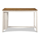 Amy 5 Pc 60" Counter Storage Table+Chairs- Bisque/Brown