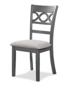 Cori Round Dining 5 Pc Set-Gray