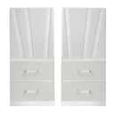 Europa Nightstand Panels, Set Of 2 - White