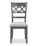 Cori Round Dining 5 Pc Set-Gray