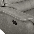Kamari Laf Console Loveseat W/Dual Recliner-Gray