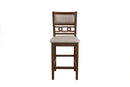 Gia 5 Pc 42" Square Counter Table & 4 Chairs-Cherry