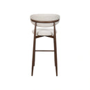 Royce Bar Chair W/Walnut Metal Frame- Beige (2 Per Carton)