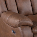 Morello Sofa W/Pwr Fr- Brown