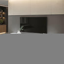 Larvik TV Stand White w/ Silver Frame