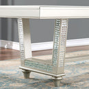 FACM-3158 ADELINA DINING TABLE W/ TEMPERED GLASS 7PC